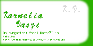 kornelia vaszi business card